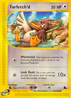 Farfetch'd Common card from Skyridge