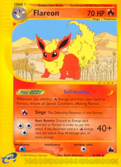 Flareon Rare card from Skyridge