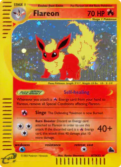 Flareon Rare Holo card from Skyridge