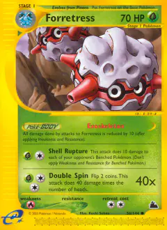 Forretress Common card from Skyridge