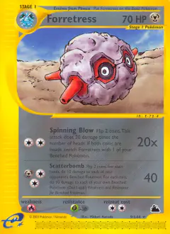 Forretress Rare card from Skyridge