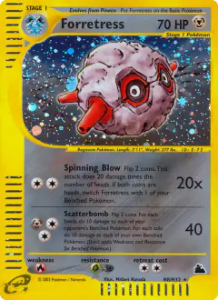 Forretress Rare Holo card from Skyridge