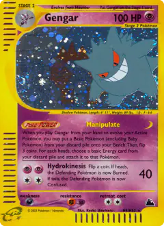 Gengar Rare Holo card from Skyridge