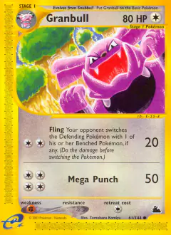 Granbull Common card from Skyridge
