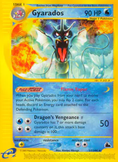 Gyarados Rare card from Skyridge