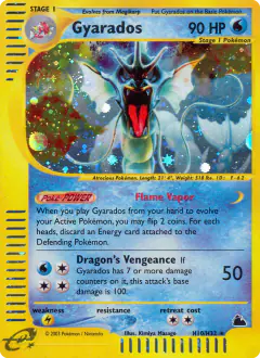 Gyarados Rare Holo card from Skyridge