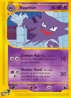 Haunter Common card from Skyridge