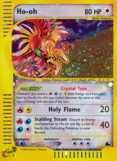 Ho-oh Rare Secret card from Skyridge