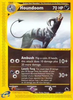 Houndoom Rare card from Skyridge
