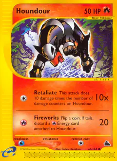 Houndour Common card from Skyridge