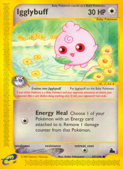 Igglybuff Common card from Skyridge