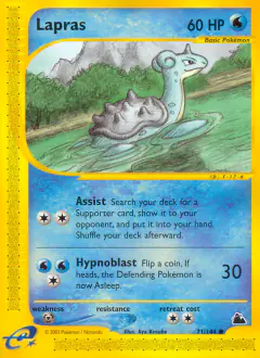 Lapras Common card from Skyridge