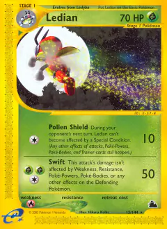 Ledian Rare card from Skyridge