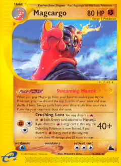 Magcargo Rare card from Skyridge