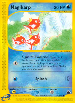 Magikarp Common card from Skyridge