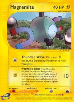 Magnemite Common card from Skyridge