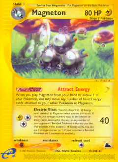Magneton Rare card from Skyridge
