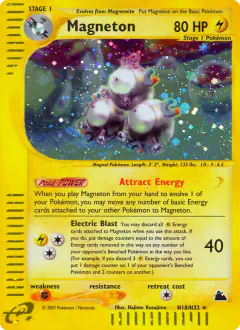 Magneton Rare Holo card from Skyridge