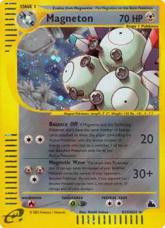 Magneton Rare Holo card from Skyridge
