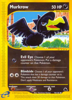 Murkrow Common card from Skyridge