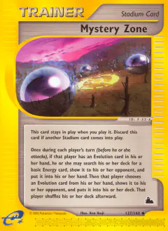 Mystery Zone Uncommon card from Skyridge