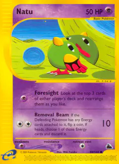 Natu Common card from Skyridge