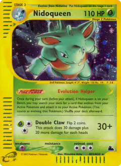 Nidoqueen Rare Holo card from Skyridge