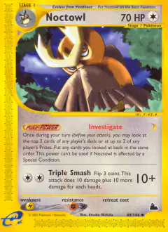 Noctowl Uncommon card from Skyridge
