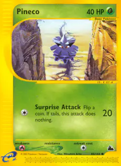 Pineco Common card from Skyridge