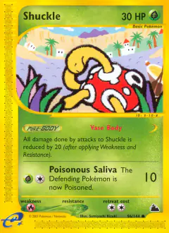 Shuckle Common card from Skyridge