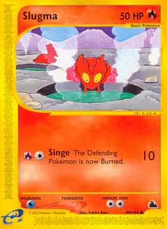 Slugma Common card from Skyridge