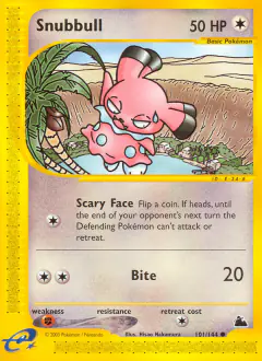 Snubbull Common card from Skyridge
