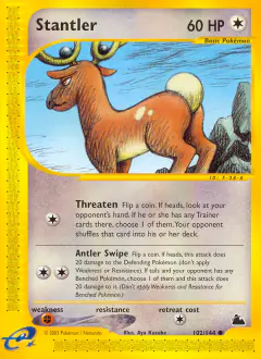 Stantler Common card from Skyridge