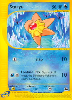 Staryu Common card from Skyridge
