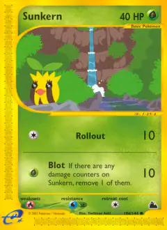 Sunkern Common card from Skyridge