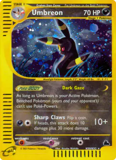 Umbreon Rare Holo card from Skyridge