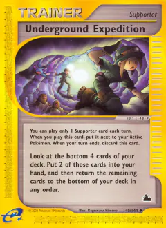 Underground Expedition Uncommon card from Skyridge