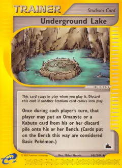 Underground Lake Uncommon card from Skyridge