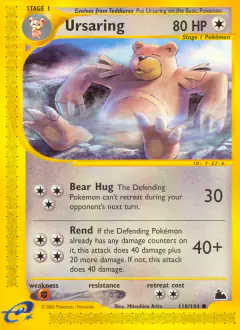 Ursaring Common card from Skyridge
