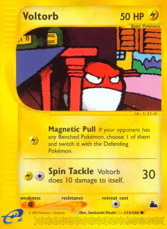 Voltorb Common card from Skyridge