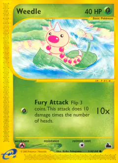 Weedle Common card from Skyridge