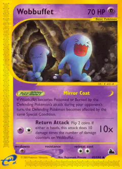 Wobbuffet Uncommon card from Skyridge