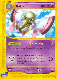 Xatu Rare card from Skyridge