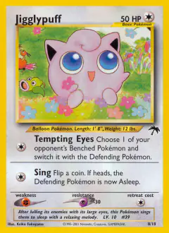 Jigglypuff Promo and other card from Southern Islands