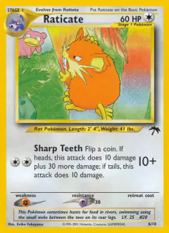 Raticate Promo and other card from Southern Islands
