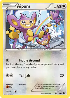 Aipom Common card from Steam Siege