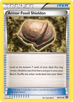 Armor Fossil Shieldon Uncommon card from Steam Siege