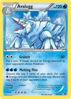 Avalugg Rare card from Steam Siege