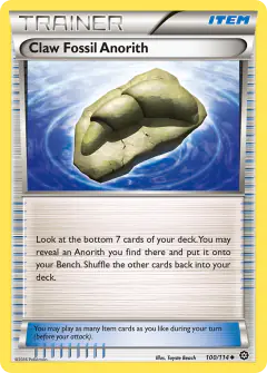 Claw Fossil Anorith Uncommon card from Steam Siege