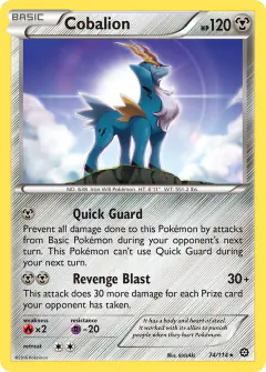 Cobalion Rare card from Steam Siege
